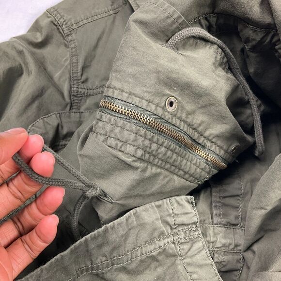 Marrakech Womens Anorak Jacket Green Zip Up Casual Soft Shell Utility Pockets XS - Picture 6 of 11